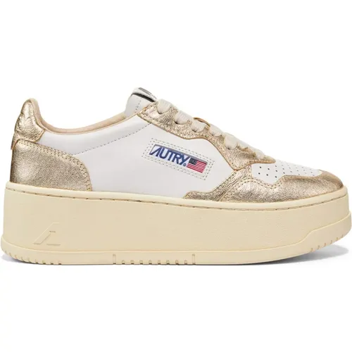 Sneakers with Metallic Accents , female, Sizes: 7 UK - Autry - Modalova