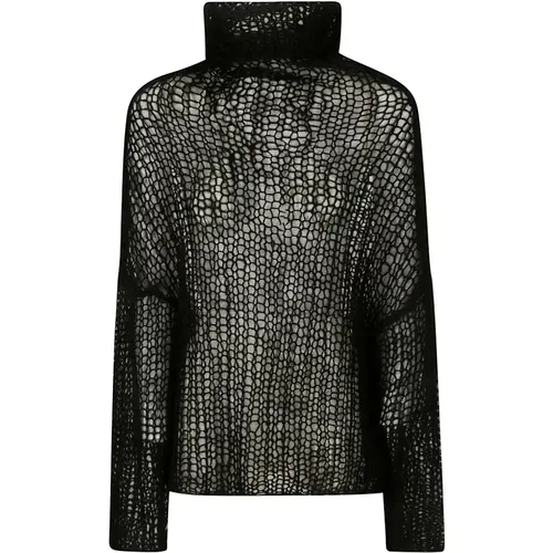 High Neck Pullover Sweater , female, Sizes: M - Yohji Yamamoto - Modalova