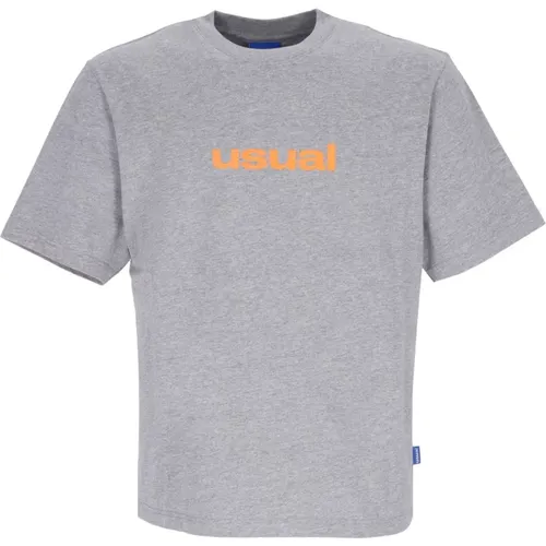 Gradient Tee Grey Regular Fit T-shirt , Herren, Größe: M - Usual - Modalova