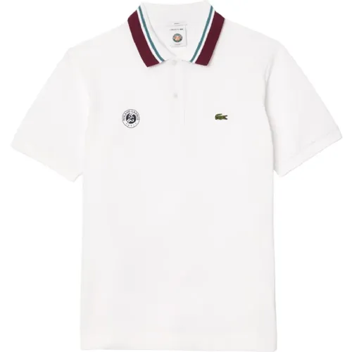 Referee Inspired Polo Shirt , male, Sizes: L, M, S - Lacoste - Modalova