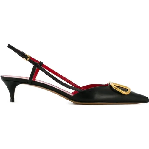 VLogo 40mm Slingback Pumps , female, Sizes: 3 UK - Valentino Garavani - Modalova