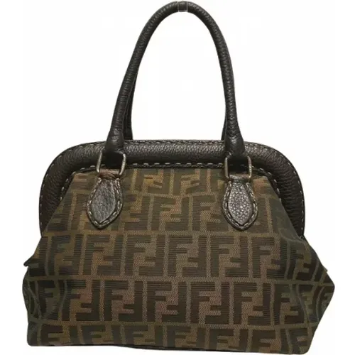 Pre-owned Canvas handbags , female, Sizes: ONE SIZE - Fendi Vintage - Modalova