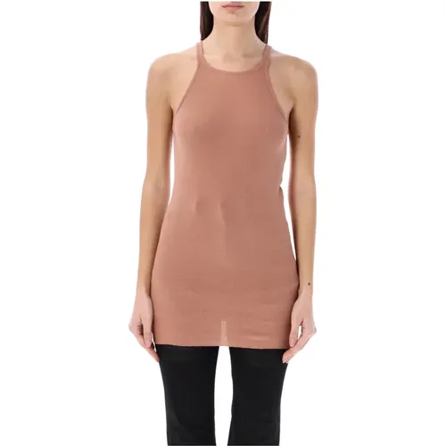 Dunkelrosa Tank Top , Damen, Größe: S - Rick Owens - Modalova