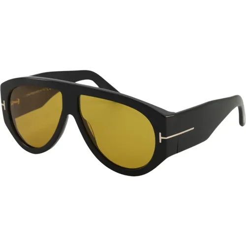 Stylische 'Bronson' Sonnenbrille in Schwarz - Tom Ford - Modalova