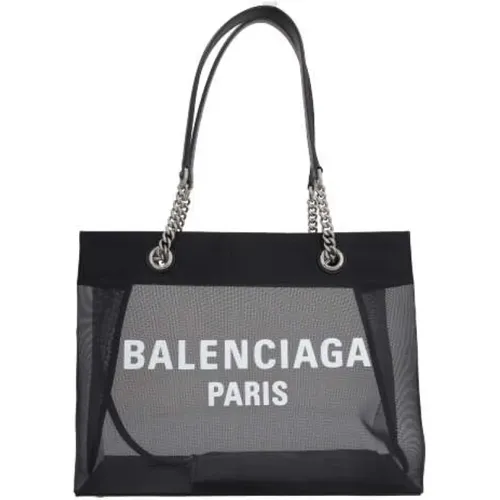 Mesh Tote Bag with Logo Print , female, Sizes: ONE SIZE - Balenciaga - Modalova