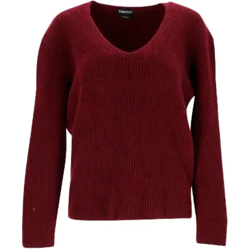 Wool V-Neck Sweater , female, Sizes: XS - Tom Ford Pre-owned - Modalova