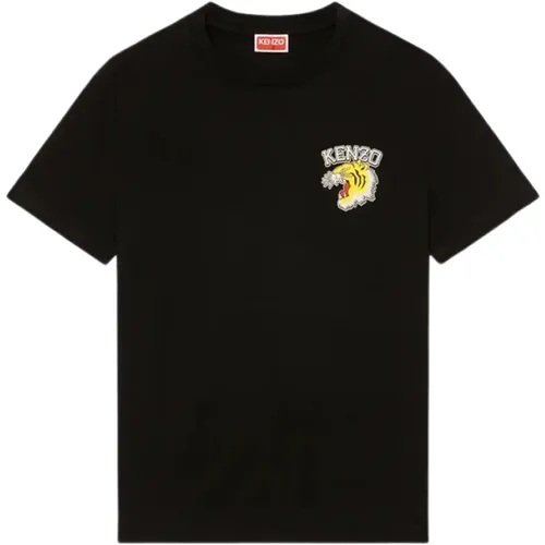 Short Sleeve Tiger Varsity T-Shirt , female, Sizes: XS, S - Kenzo - Modalova