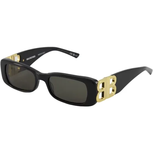 Rectangle Sunglasses in , unisex, Sizes: S - Balenciaga - Modalova