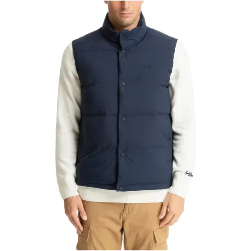 Plain Vest with Logo Details , male, Sizes: L, M - MC2 Saint Barth - Modalova