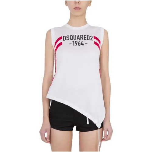 Coulisse Ärmelloses Top , Damen, Größe: S - Dsquared2 - Modalova