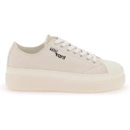 Low Platform Sneakers with Suede Logo Tab , female, Sizes: 7 UK - Isabel marant - Modalova