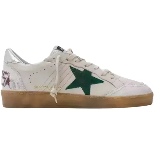 Grüne Stern Leder Sneakers , Herren, Größe: 42 EU - Golden Goose - Modalova