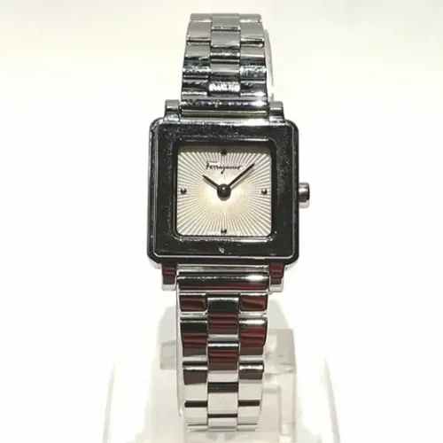 Pre-owned Metal watches , female, Sizes: ONE SIZE - Salvatore Ferragamo Pre-owned - Modalova