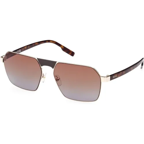 Rose Gold/ Shaded Sonnenbrille , unisex, Größe: 59 MM - Ermenegildo Zegna - Modalova