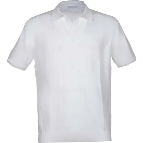 Cotton Ribbed Tennis Panna , male, Sizes: 4XL, XL, 3XL - Gran Sasso - Modalova