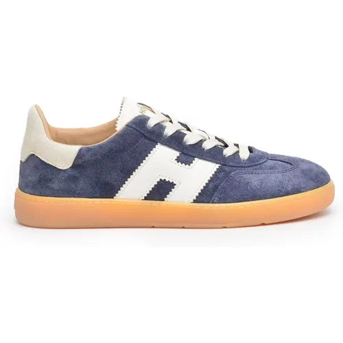 Cool Blue Suede Sneakers , male, Sizes: 10 1/2 UK, 11 UK, 9 UK - Hogan - Modalova
