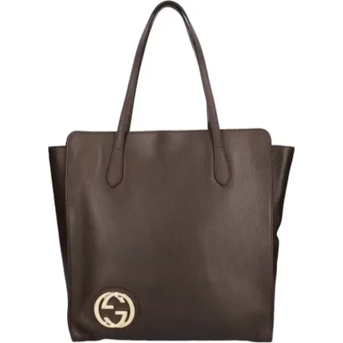 Pre-owned Leather Gucci Tote , female, Sizes: ONE SIZE - Gucci Vintage - Modalova
