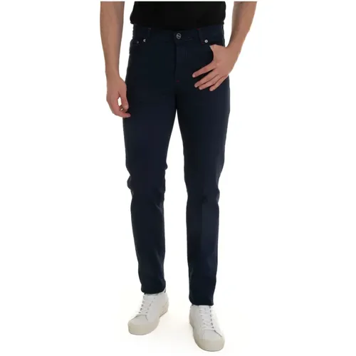 Modern Slim-Fit Denim Jeans , male, Sizes: W35, W32 - Kiton - Modalova