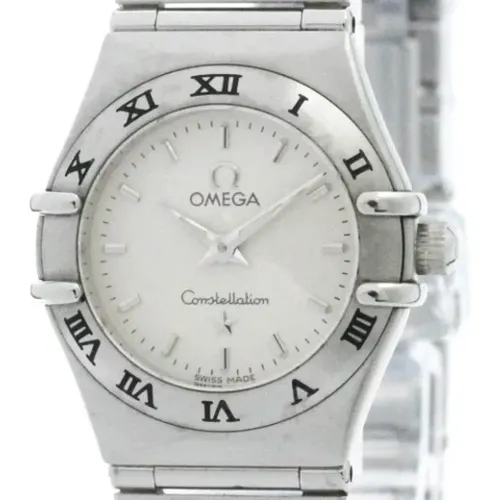 Pre-owned Stainless Steel watches , female, Sizes: ONE SIZE - Omega Vintage - Modalova