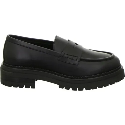 Schwarze Loafers für Damen , Damen, Größe: 38 EU - Nerogiardini - Modalova