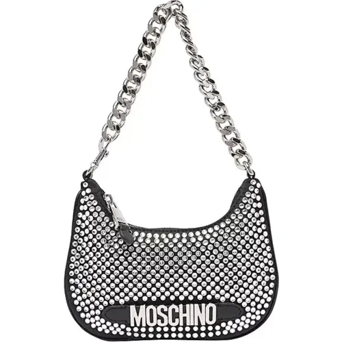 Stylish Leather Bag , female, Sizes: ONE SIZE - Moschino - Modalova