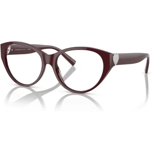 Braune Brillenfassungen , unisex, Größe: 53 MM - Tiffany - Modalova