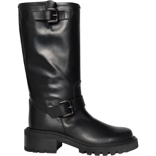 Biker 3/4 Boot , female, Sizes: 5 UK, 8 UK, 6 UK, 3 UK, 7 UK - Via Roma 15 - Modalova