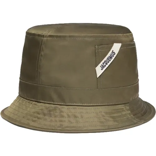 Ovalie Khaki Nylon Hat , Damen, Größe: 56 CM - Jacquemus - Modalova