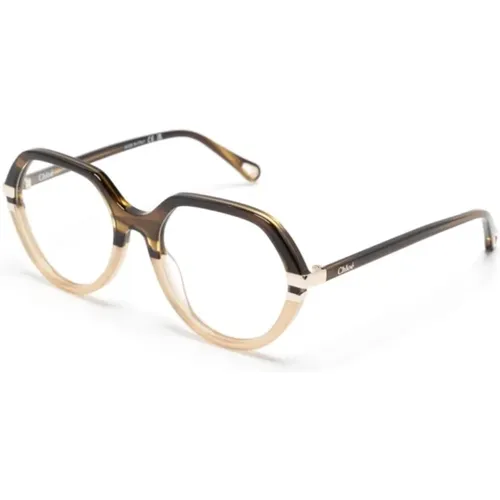Braun/Havanna Optische Brille, vielseitig und stilvoll - Chloé - Modalova