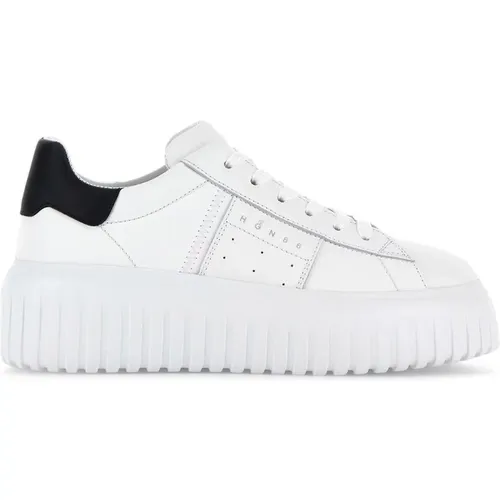 Gestreifte Sneakers , Damen, Größe: 35 1/2 EU - Hogan - Modalova