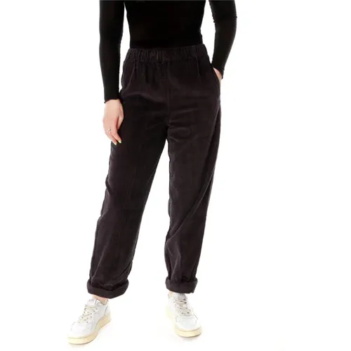 Corduroy Mom-Fit Hose mit Hoher Taille , Damen, Größe: L - American vintage - Modalova