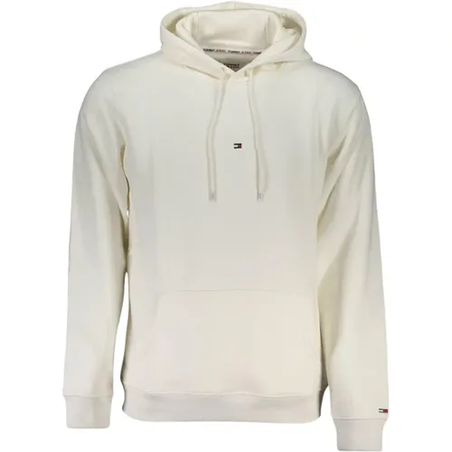 Cotton Long-Sleeved Hooded Sweatshirt with Embroidery , male, Sizes: S, L, XL, M, 2XL - Tommy Hilfiger - Modalova