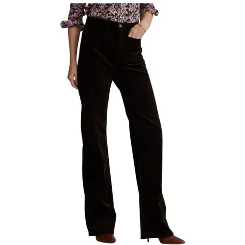 Corduroy Flare Pants Jenn Style , female, Sizes: 2XS, XS - Polo Ralph Lauren - Modalova