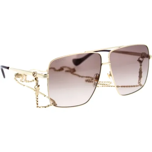 Iconic Sunglasses for Women , female, Sizes: 63 MM - Gucci - Modalova