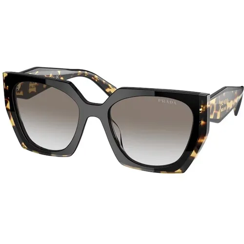 Monochrome Sonnenbrille Schwarz Blond Havana , Damen, Größe: 54 MM - Prada - Modalova