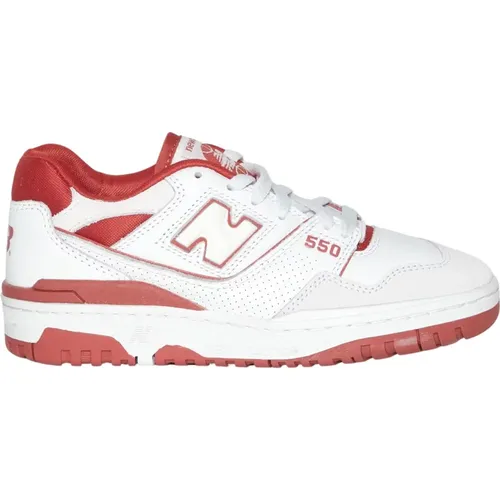 Leder-Sneakers mit Stoffdetails , Herren, Größe: 43 EU - New Balance - Modalova