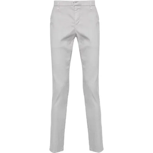 Trousers Grey , male, Sizes: W35, W36, W30, W33 - Dondup - Modalova