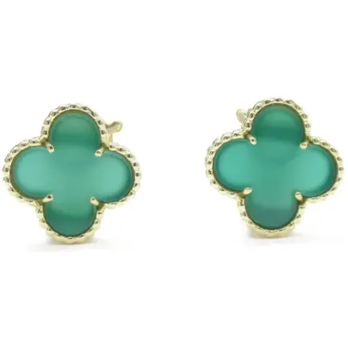 Pre-owned Yellow Gold earrings , female, Sizes: ONE SIZE - Van Cleef & Arpels Pre-owned - Modalova