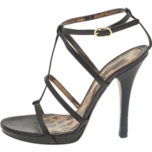 Pre-owned Leder sandals - Dolce & Gabbana Pre-owned - Modalova