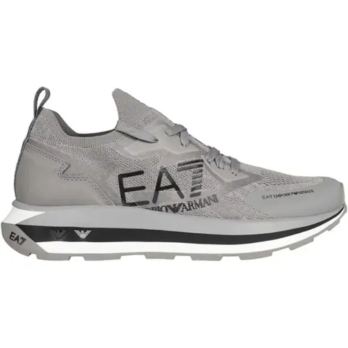 Black&White Sneakers & Sports , male, Sizes: 10 UK - Emporio Armani EA7 - Modalova