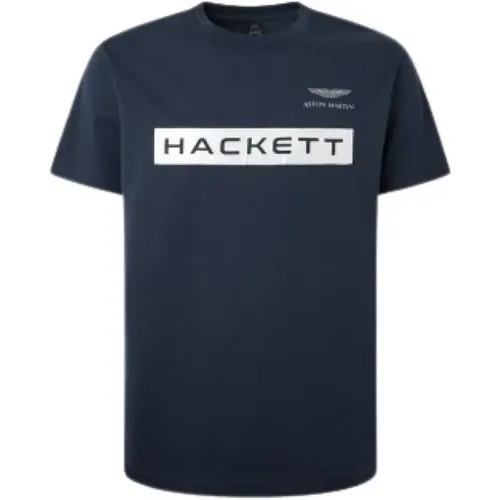 Herren Baumwoll T-Shirt , Herren, Größe: 3XL - Hackett - Modalova