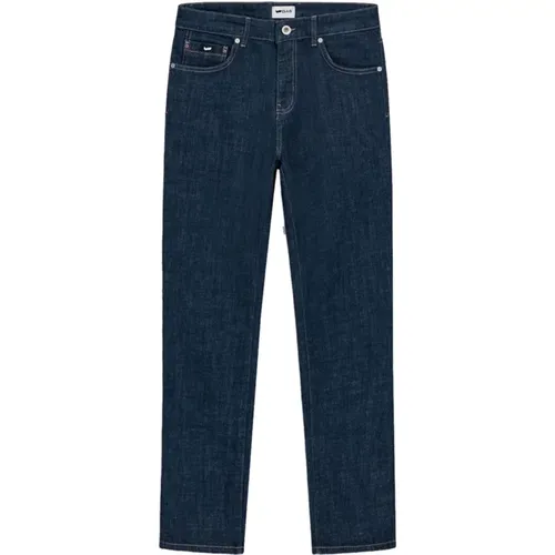 Indigo Denim Jeans Must-Have Slim Fit , Herren, Größe: W32 - GAS - Modalova