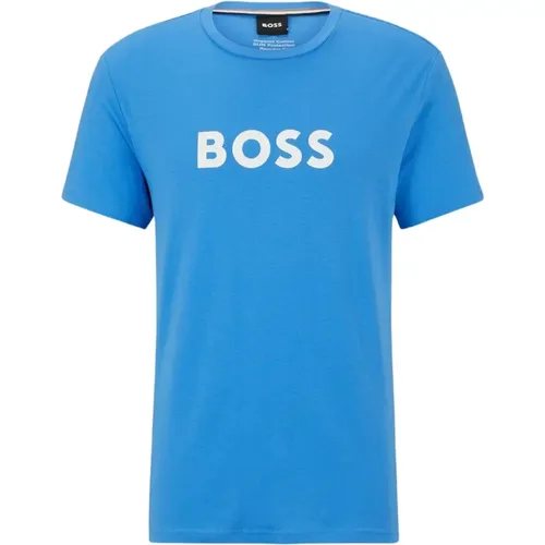 Herren Casual T-Shirt , Herren, Größe: L - Hugo Boss - Modalova