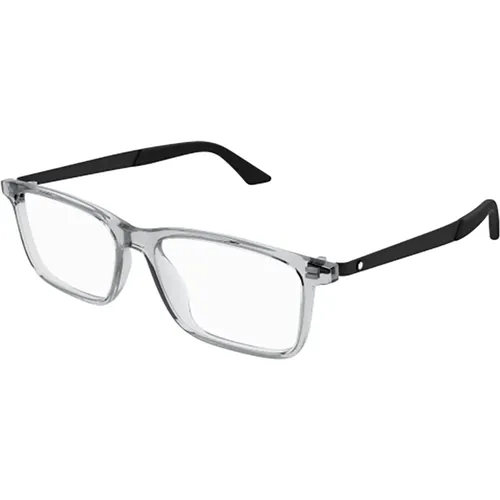 Graue Optische Brillen für Herren , Herren, Größe: 55 MM - Montblanc - Modalova