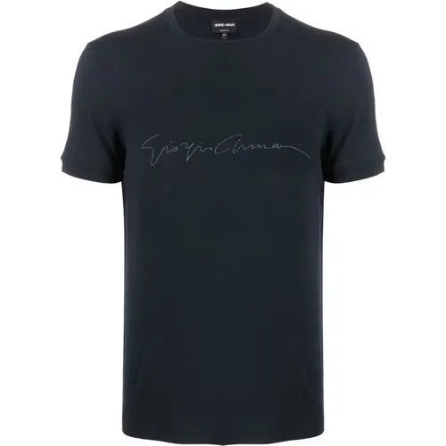 Elegant Short Sleeve T-shirt , male, Sizes: 2XL - Giorgio Armani - Modalova