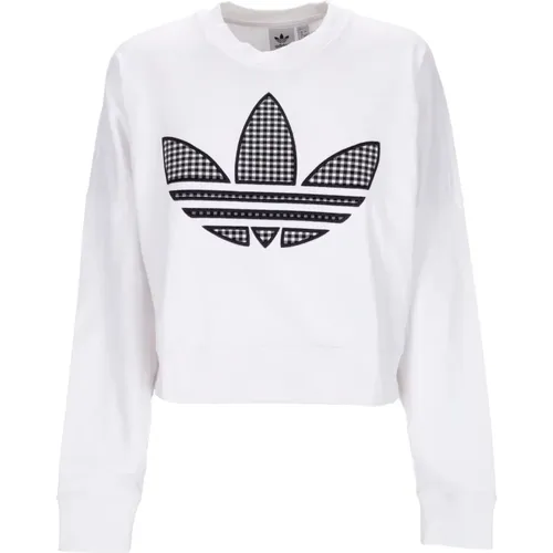 Weiße Oversized Crewneck Sweatshirt - Adidas - Modalova