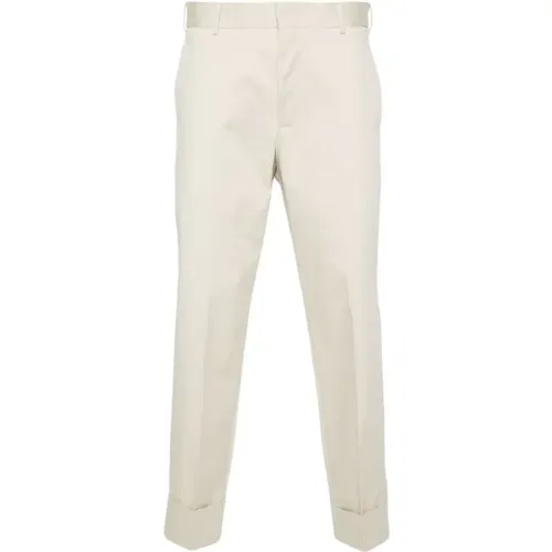 Twill Carrot Fit Trousers , male, Sizes: L - PT Torino - Modalova