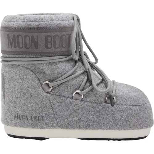 Winterstiefel mit Kunstpelz und Perlen , Damen, Größe: 36 EU - moon boot - Modalova