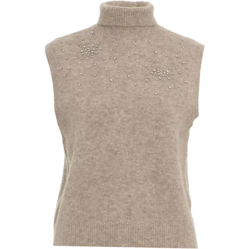 Knit Vest Sparkling Style , female, Sizes: XS - Second Female - Modalova