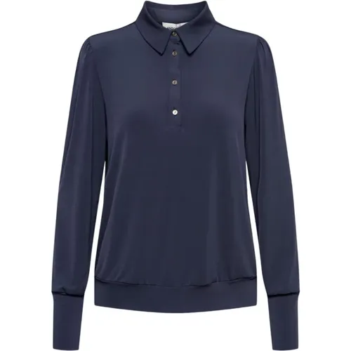 Lexi CG-Graphite Langarm Jersey Top , Damen, Größe: XS - &Co Woman - Modalova